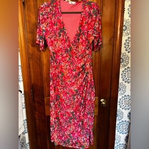 Floral dress large 10/12